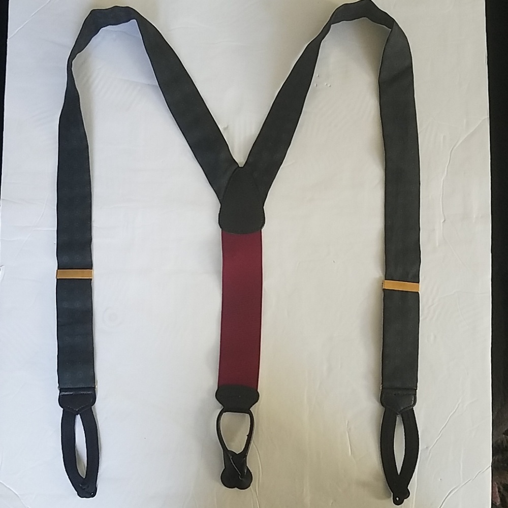 Trafalgar Green Polyester Suspenders